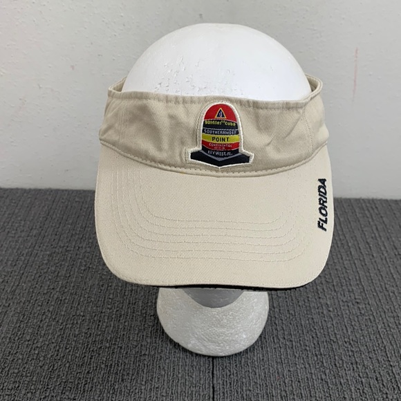 90 Miles to Cuba Southernmost Point Continental USA Key West FL Visor Unisex - Picture 1 of 14